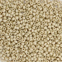 Miyuki seed beads 15/0 - Opaque glazed frosted moth wing beige, 15-4691